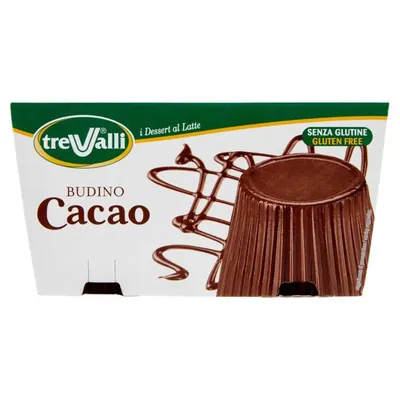 Trevalli Chocolate pudding, 2 × 100 g