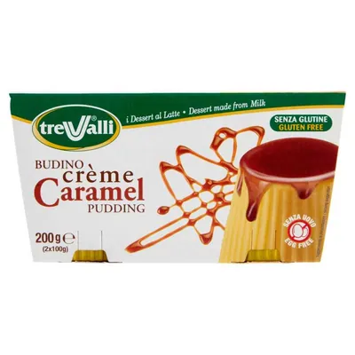 Trevalli Crème caramel pudding, 2 × 100 g