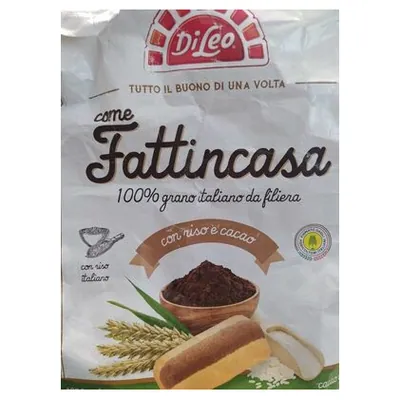 Di Leo Fattincasa печенье с рисом и какао, 500 г