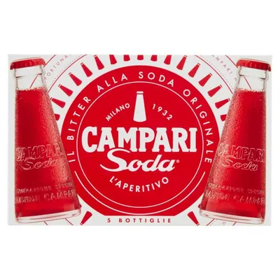Campari Аперитив Campari Soda, 5 × 0,098 л
