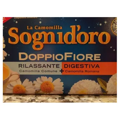 Sognid'oro Doppiofiore chamomile tea, 14 filter bags