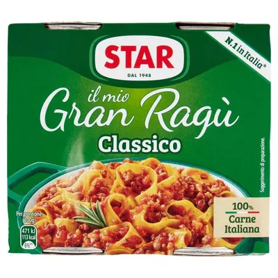 Star Granragu' Carne meat sauce, 2 pcs. × 180 g