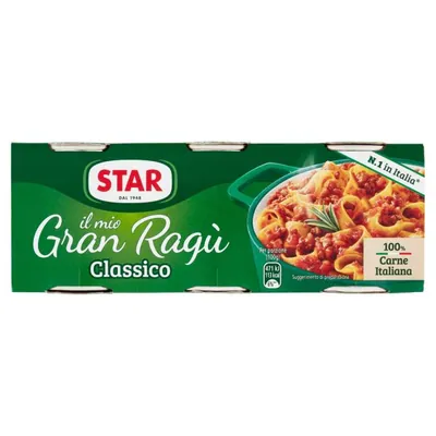 Star Granragu' Carne meat sauce, 3 pcs. × 100 g