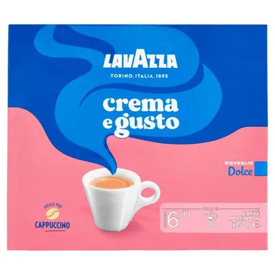 Lavazza Кофе молотый Crema e Gusto Dolce, 2 шт. по 250 г