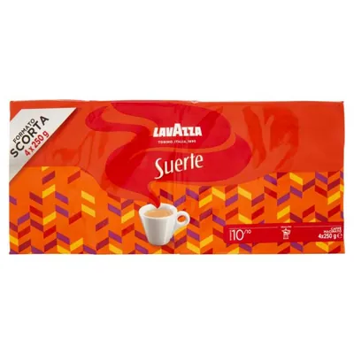 Lavazza Suerte ground coffee, 4 pcs. × 250 g