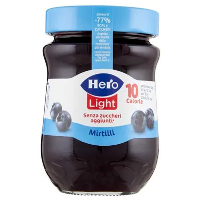 Hero Light джем черничный, 280 г