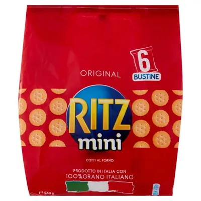 Mini Ritz Multipack 6 bags, 240 g