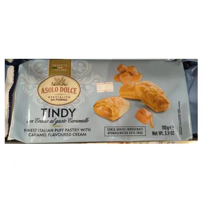 Asolo Dolce Tindy caramel wafers, 100 g