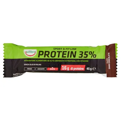 Equilibra 35% protein bar dark chocolate, 35 g
