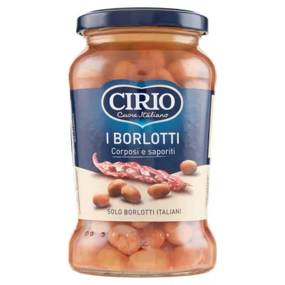 Cirio Фасоль борлотти в стеклянной банке, 370 г