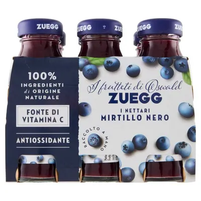 Zuegg I Frutteti di Oswald Нектар из дикой черники, 6 × 125 мл