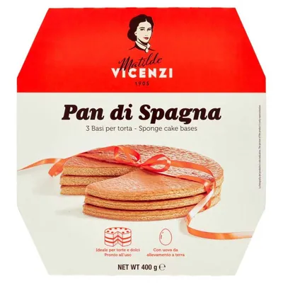 Matilde Vicenzi Pan di Spagna sponge cake bases, 3 pcs, 400 g