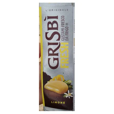 Grisbì Classic Limone lemon cream filled cookies, 135 g