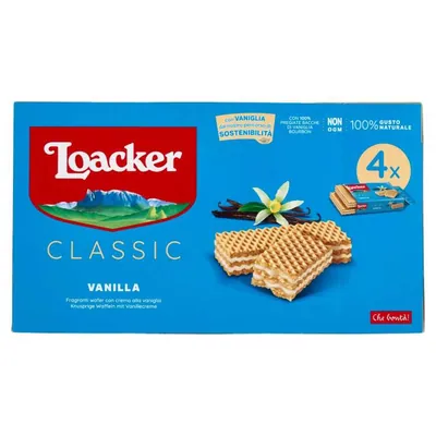 Loacker Вафли Classic с ванилью, 4 шт., 45 г
