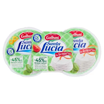 Santa Lucia рикотта Light, 2 × 90 г