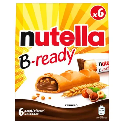Ferrero Вафельные батончики Nutella B-Ready, 6 × 22 г, 132 г