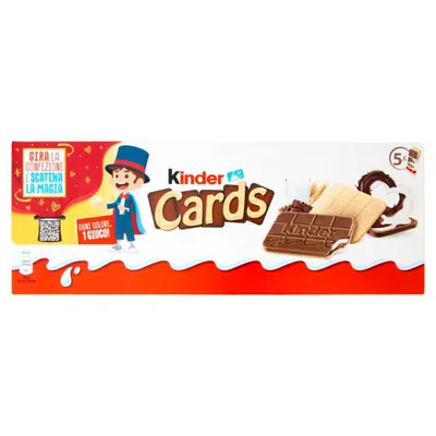 Kinder Cards 5 packs, 128 g