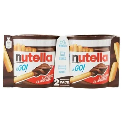 Ferrero сладкий снэк Nutella & Go! с палочками, 100 г