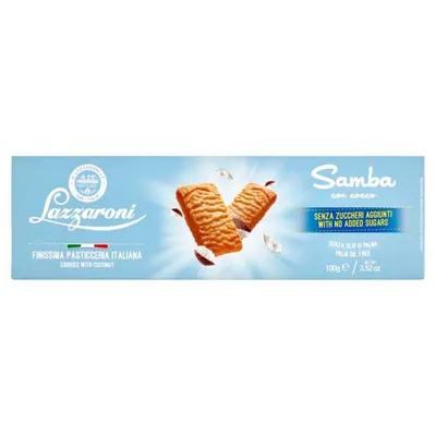 Lazzaroni Samba печенье без сахара, 100 г