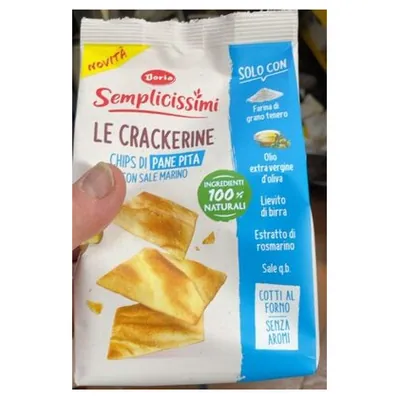 Doria крекеры солёные Semplicissimi Le Crackerine с солью, 90 г