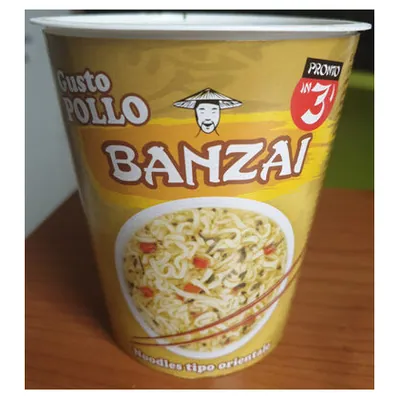 Banzai chicken flavor instant noodles, 67 g