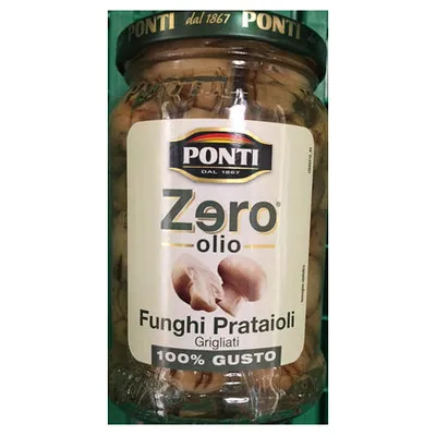 Ponti grilled whole mushrooms without oil, 314 ml