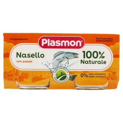 Plasmon гомогенизированное пюре из пикши, 2 × 80 г