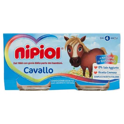 Nipiol гомогенизированное пюре из мяса конина, 2 × 80 г