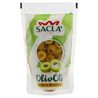 Saclà Olivoli' оливки резаные кольцами, 85 г