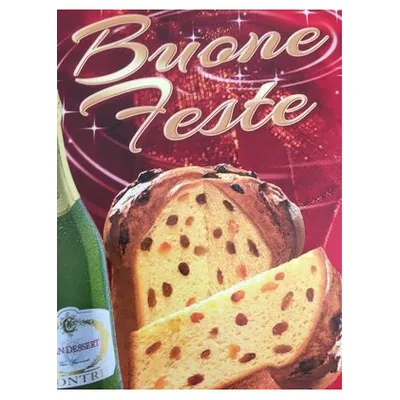 Balocco подарочный набор Buone Feste панеттоне с игристым виноградным напитком, 750 мл