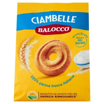 Balocco печенье Ciambelle с со свежими итальянскими сливками, 700 г