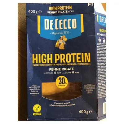 De Cecco протеиновые макароны пенне ригате, 400 г