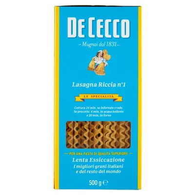 De Cecco Specialita Lasagna Riccia n.1, 500 g