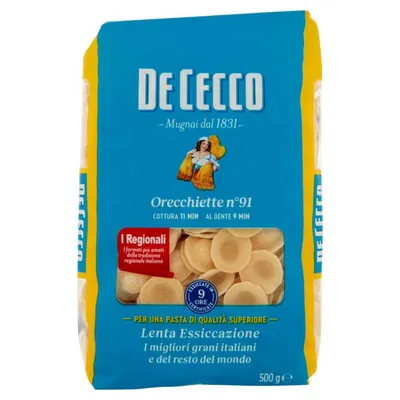 De Cecco Orecchiette n.91, 500 g