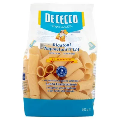 De Cecco Specialita Rigatoni Napoletani n.124, 500 g