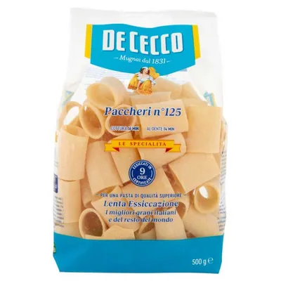 De Cecco Specialita Paccheri n.125, 500 g
