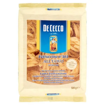 De Cecco Nidi Fettuccine Uovo N°303, 500 g