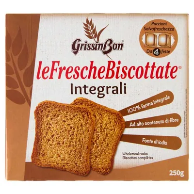 GrissinBon цельнозерновые хрустящие хлебцы, 250 г