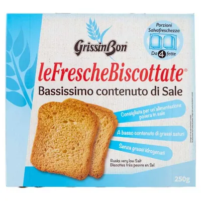 GrissinBon хрустящие хлебцы с пониженным содержанием соли, 250 г