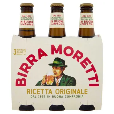 Moretti beer, 3 × 0.33 l