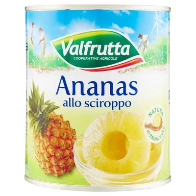 Valfrutta Ананас в сиропе, 836 г