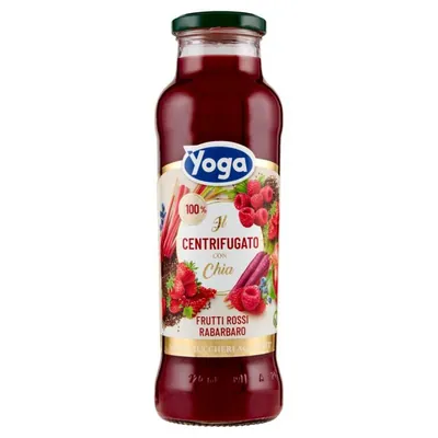 Yoga Centrifugato red fruits and rhubarb smoothie with chia, 680 ml