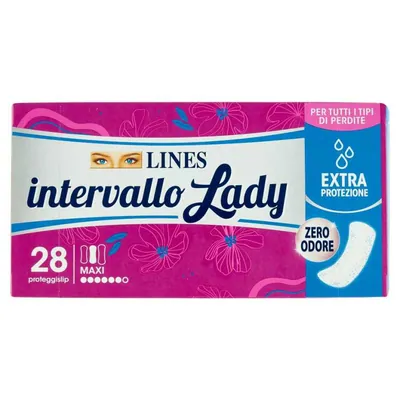 Lines Intervallo Lady Plus ежедневные прокладки макси, 28 шт