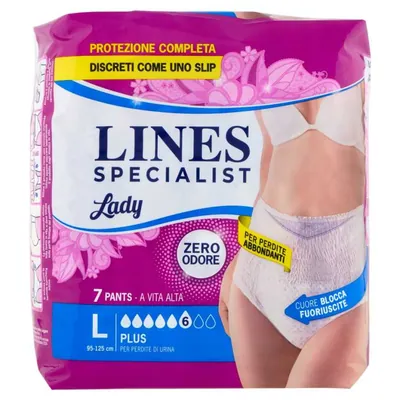 Lines Specialist впитывающие трусики Pants Plus Lady Large, 7 шт