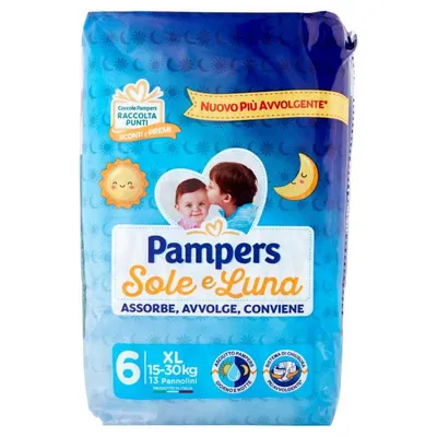 Pampers Sole e Luna размер 6, 15–30 кг, 14 шт.