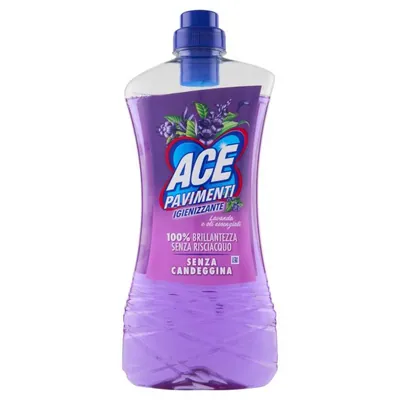 Ace Гигиеническое средство для мытья полов Лаванда без отбеливателя, 1 л