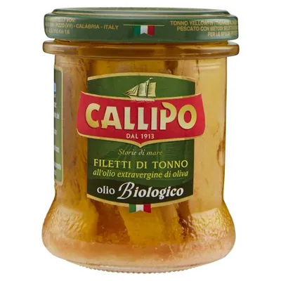 Callipo филе тунца в органическом оливковом масле Extra Virgin, 170 г