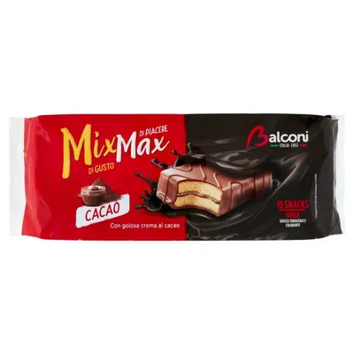 Balconi Микс Макс Какао бисквитное пирожное, 350 г, 10 шт.