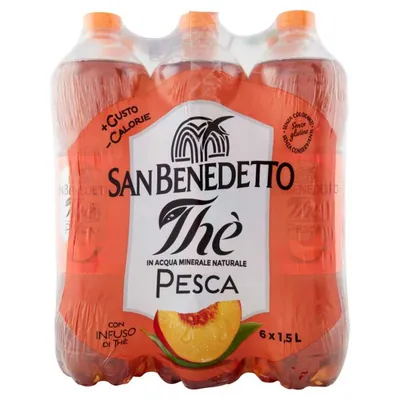 San Benedetto Холодный чай со вкусом персика, в бутылке, 1,5 л