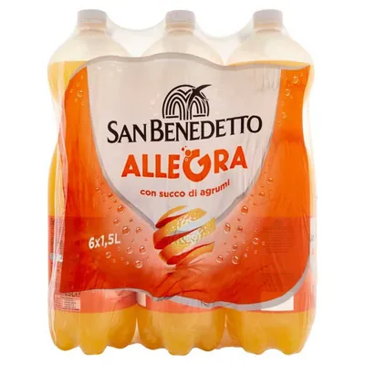 San Benedetto Allegra газированный напиток с соком цитрусовых, 1,5 л